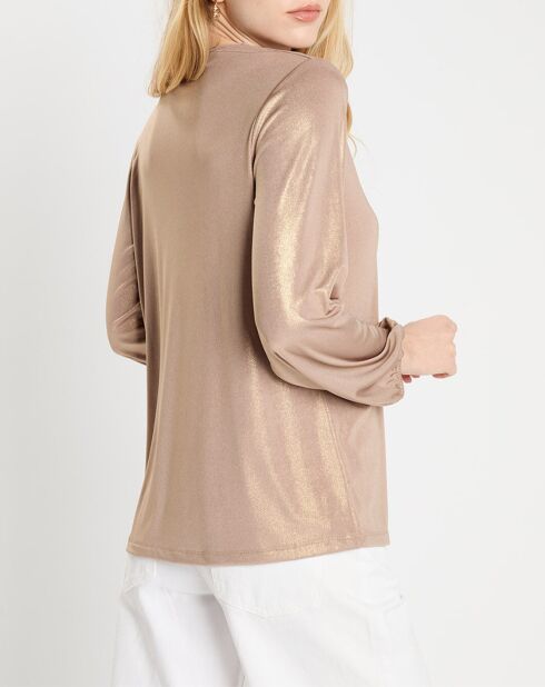Tunique Glam marron/doré