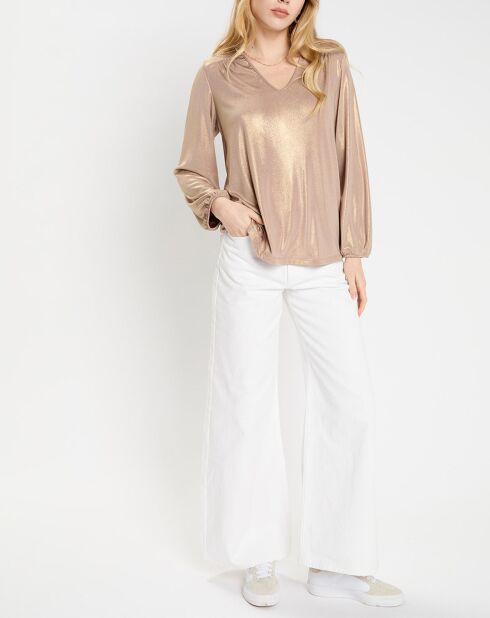 Tunique Glam marron/doré