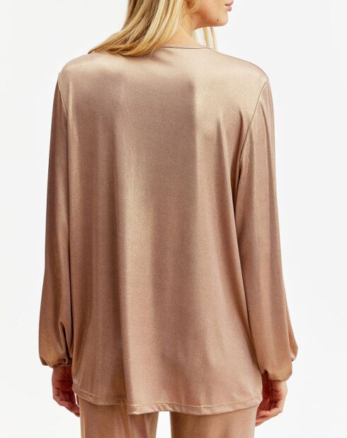 Tunique Glam marron/doré