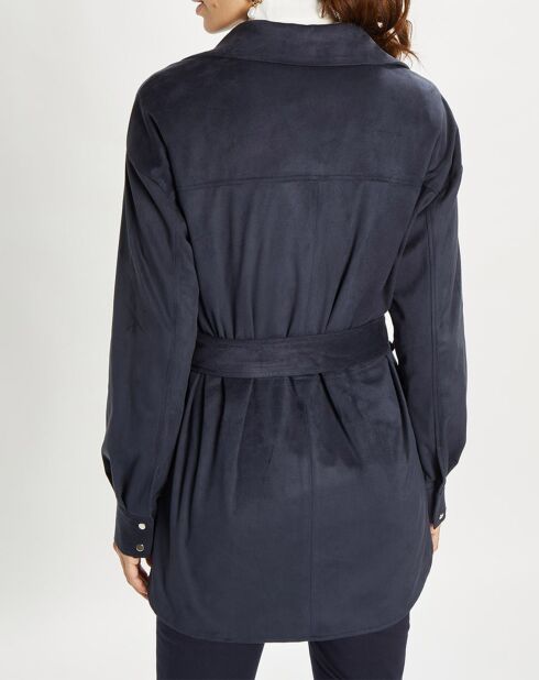 Veste en Suédine Lou indigo