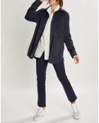 Veste en Suédine Lou indigo