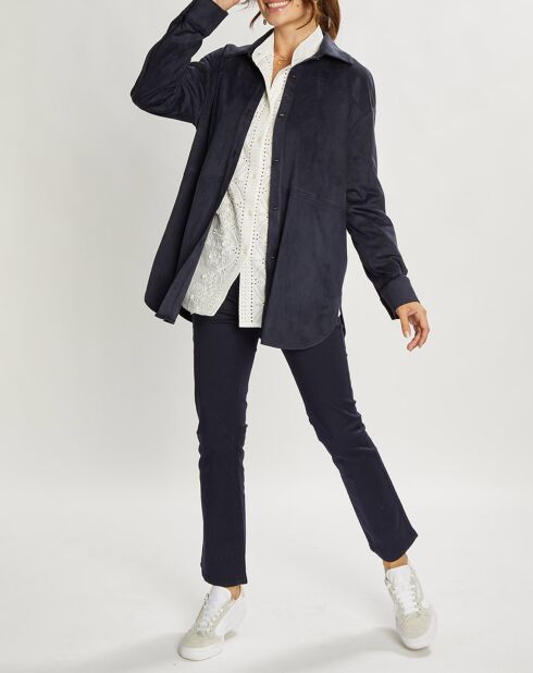 Veste en Suédine Lou indigo