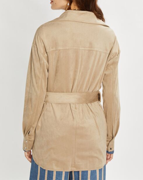 Veste en Suédine Lou sable