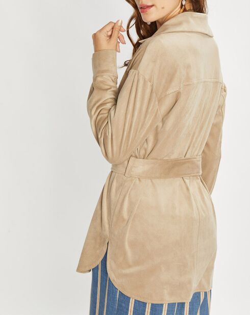 Veste en Suédine Lou sable