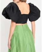 Top Marcel Puff Sleeve Bodice noir