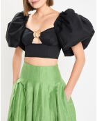 Top Marcel Puff Sleeve Bodice noir
