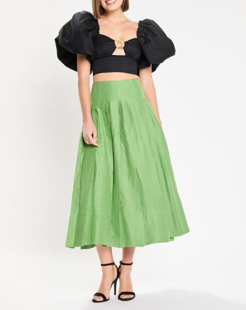 Top Marcel Puff Sleeve Bodice noir