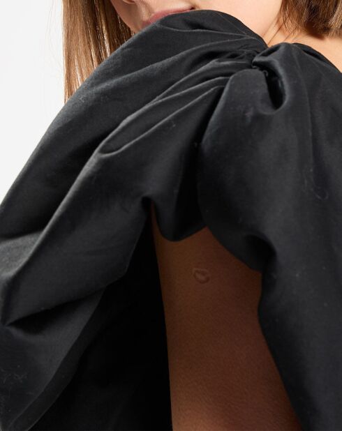 Top Marcel Puff Sleeve Bodice noir