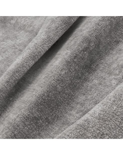 Converteerbare bank 140 cm dik 17 cm Coco Velours gebosseleerd betongrijs - 208x105x90 cm