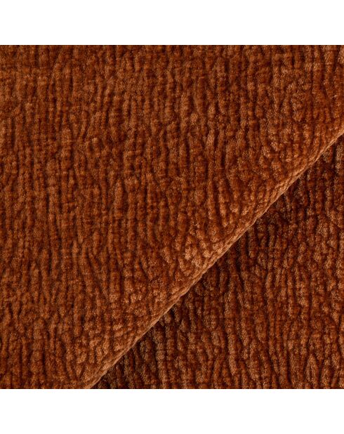 Dream Velours großes Ecksofa Elefant Terrakotta - 250x90x70 cm