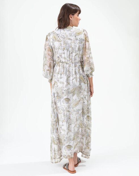 Robe Almas cachemire argente