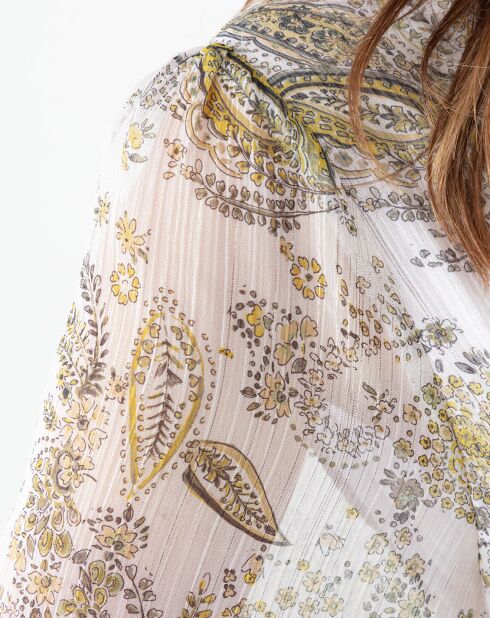 Robe Almas cachemire argente
