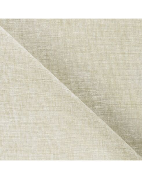 Sofá gran angular Dream de terciopelo texturizado crema - 250x90x70 cm
