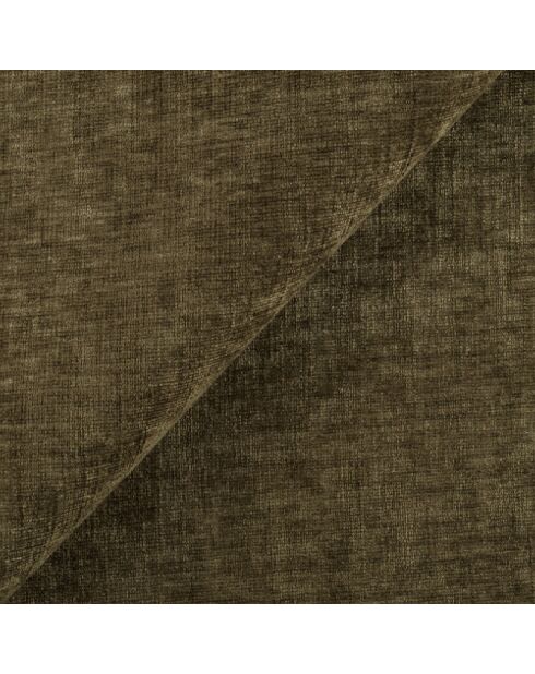 Sofá gran angular Dream vintage de terciopelo texturizado verde - 250x90x70 cm