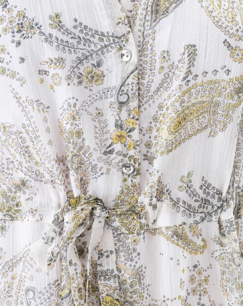 Robe Inu cachemire argente