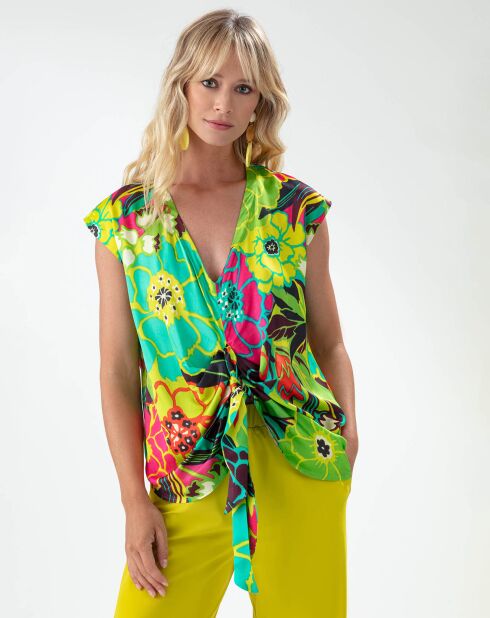 Tapa de palma tropical