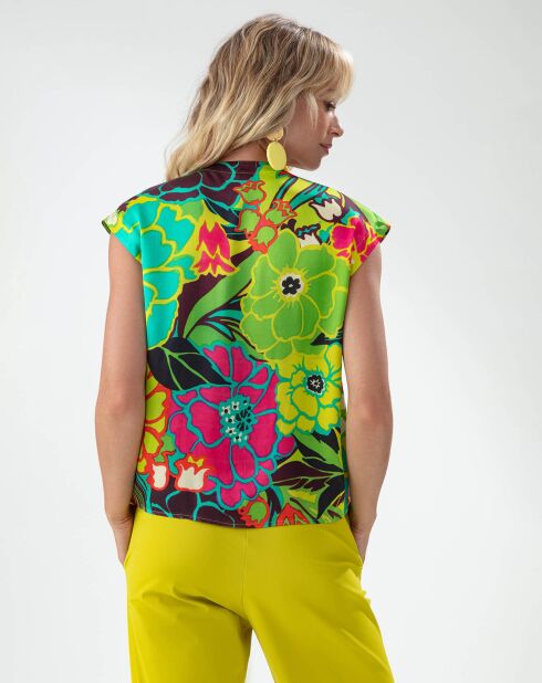 Tapa de palma tropical