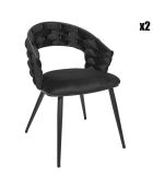 2 Fauteuils Sawyer noirs