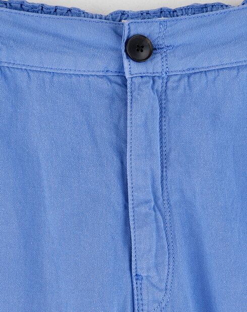 Pasop Hose aus Baumwolle und Leinen winterblau