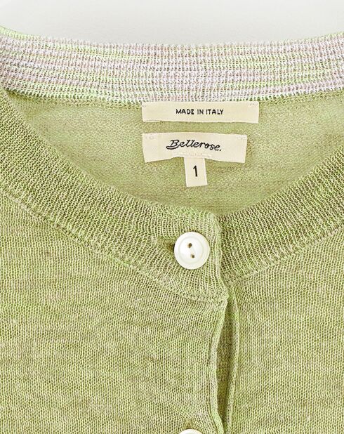 Cardigan en Lin mélangé Neeta limelight