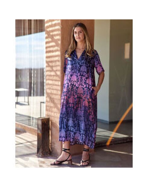 Robe en Soie mélangée Rocco lilas