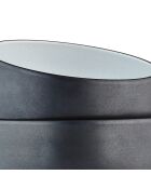 4 Bols en Grès Gourmet blanc granité/noir onyx - 70 cL