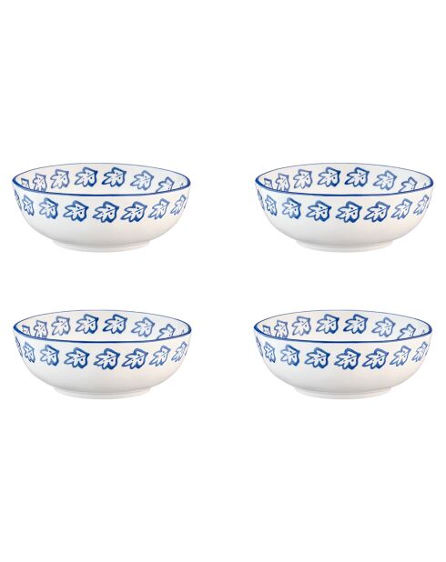 4 Bols en Porcelaine Napoli multicolores - 90 cL
