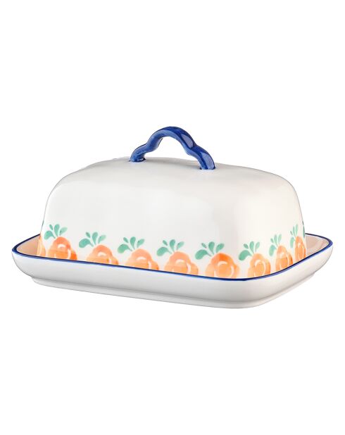 Napoli Butterdose aus Porzellan mehrfarbig - 17x12,5x9 cm