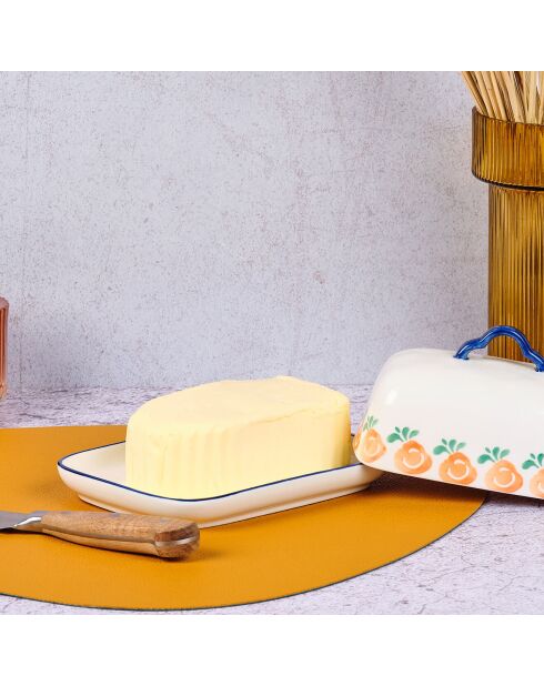 Napoli Butterdose aus Porzellan mehrfarbig - 17x12,5x9 cm