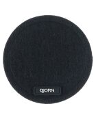 6 Sous-verres ronds noirs -  D.10 cm