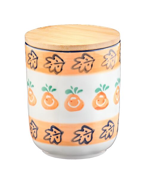 3 veelkleurige Napoli porseleinen kookpotten - 41,5x21,5x20,2 cm