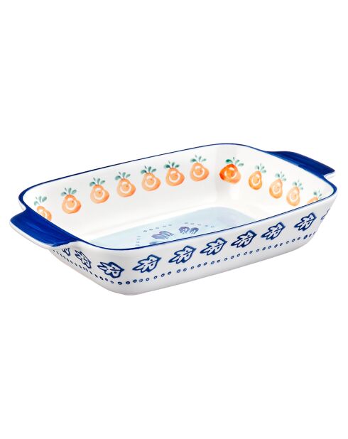 3 Plats à four en Porcelaine Napoli multicolores -  55.3x38.2x20.5 cm