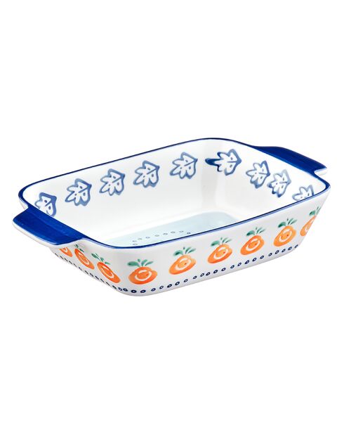 3 Plats à four en Porcelaine Napoli multicolores -  55.3x38.2x20.5 cm