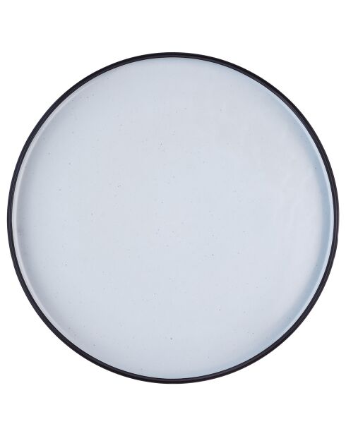 2 vassoi da servizio gourmet in granito/onice nero in arenaria - 33x33x3 cm