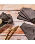 6 Schokoladenservietten - 40x40 cm