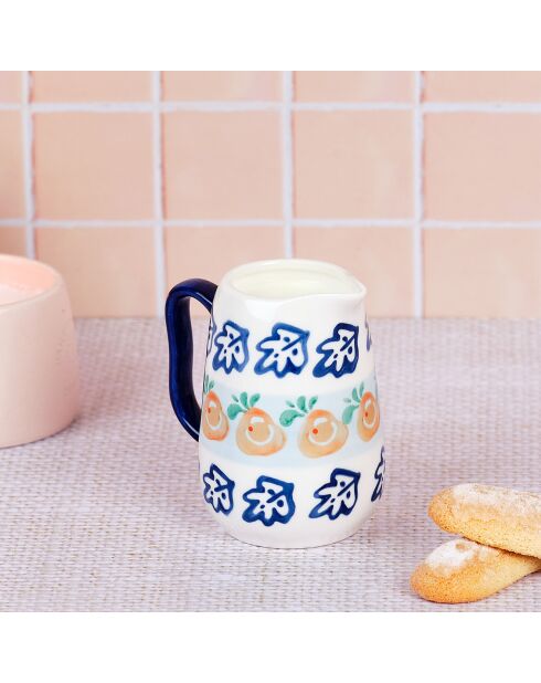 Jarra de leche Napoli de porcelana multicolor - 30 cl