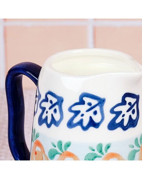 Jarra de leche Napoli de porcelana multicolor - 30 cl