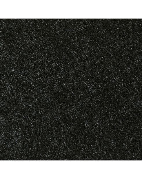 6 Sets de table ovales noirs -  45x33x0.3 cm