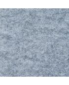 6 Sets de table ovales gris -  45x33x0.3 cm