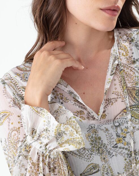 Blouse Jhalak cachemire argente