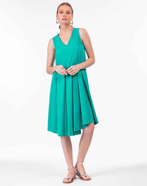 Vestido sirena turquesa