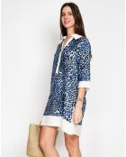 Robe en Lin mélangé Jade bleu jeans