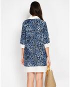 Robe en Lin mélangé Jade bleu jeans