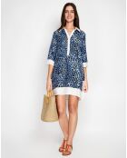 Robe en Lin mélangé Jade bleu jeans
