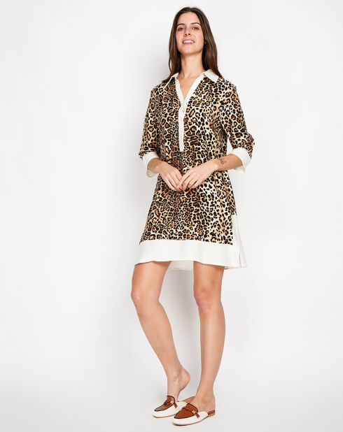 Robe en Lin mélangé Jade camel