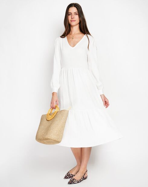Robe en Lin mélangé Juliette blanche