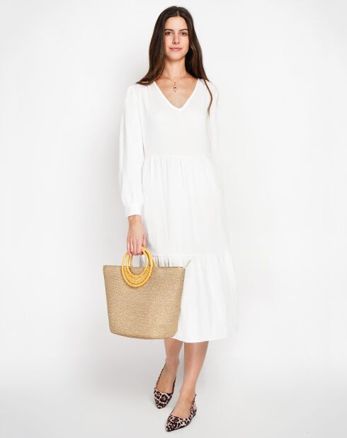 Robe en Lin mélangé Juliette blanche