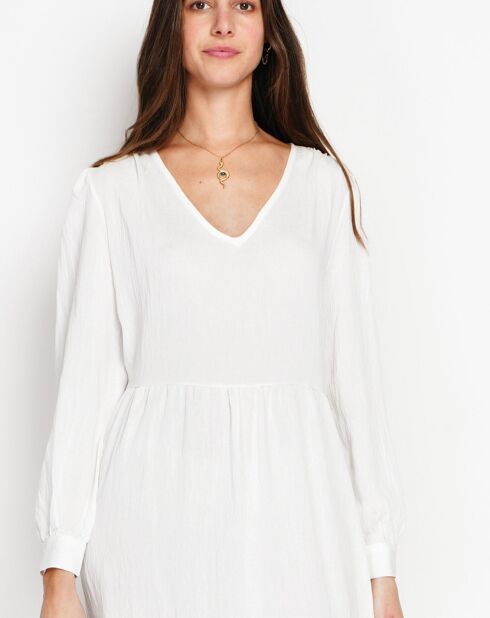 Robe en Lin mélangé Juliette blanche