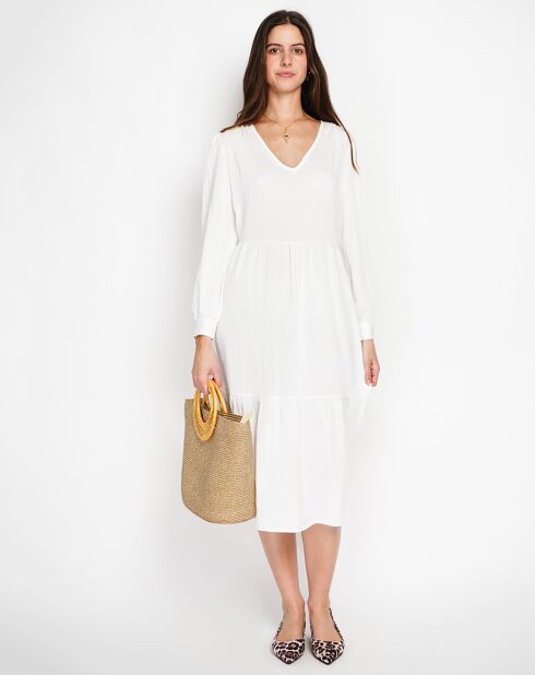 Robe en Lin mélangé Juliette blanche