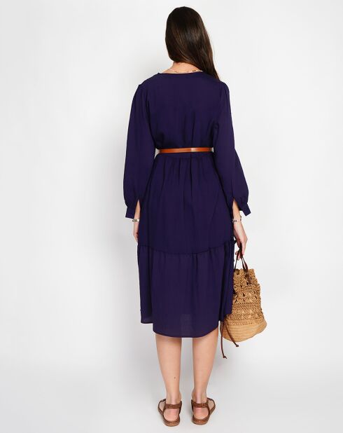 Robe en Lin mélangé Juliette marine